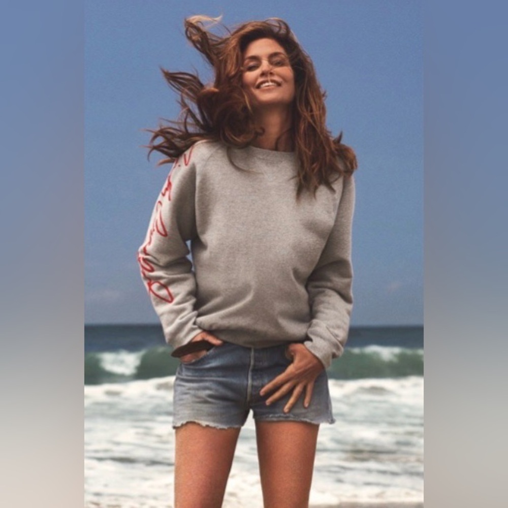 Re/Done x Cindy Crawford The Crawford Signature Sweatshirt XS